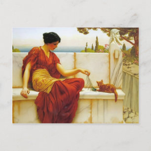 John William Godward - Der Favorit Postkarte