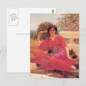 John William Godward- Flabellifera Postkarte (Vorne/Hinten)