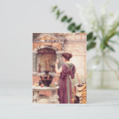 John William Godward - Im Garten Postkarte (Stehend Vorderseite)