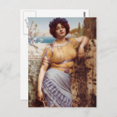John William Godward - Ionisches Tanzmädchen Postkarte (Vorne/Hinten)