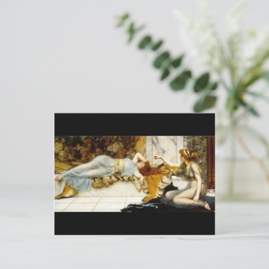 John William Godward- Mischief and Repose Postkarte (Stehend Vorderseite)