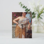 John William Godward - Reverie Postkarte (Stehend Vorderseite)
