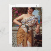 John William Godward - Reverie Postkarte (Vorne/Hinten)