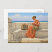John William Godward Songs and Bird Art Postkarte (Vorne/Hinten)