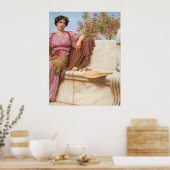 John William Godward - Tranquility 1914 Poster (Küche)