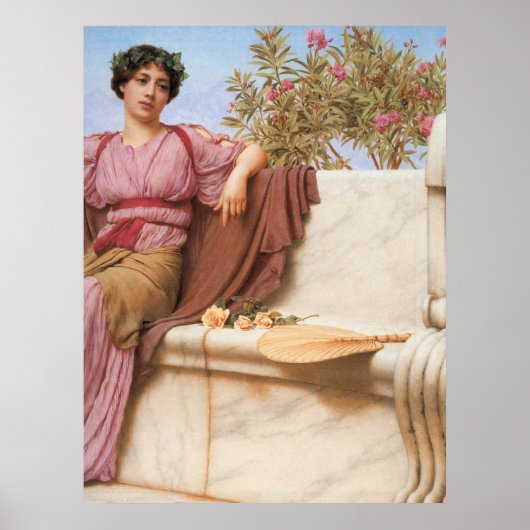 John William Godward - Tranquility 1914 Poster (Vorne)