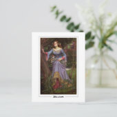 John William Waterhouse #10 - Fine Art Postcard Postkarte (Stehend Vorderseite)