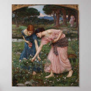 John William Waterhouse - Ansammlung Rosenknospe Poster