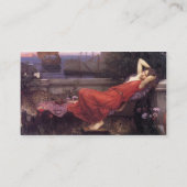 John William Waterhouse Ariadne Visitenkarte (Rückseite)