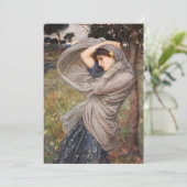 John William Waterhouse - Boreas Dankeskarte (Stehend Vorderseite)