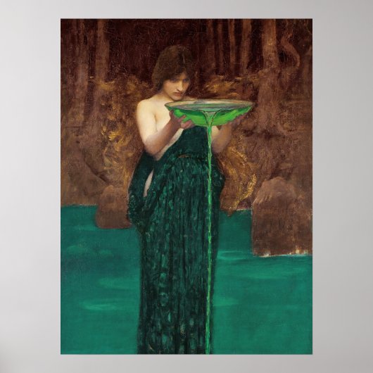 John William Waterhouse Circe Invidiosa Mythologic Poster (Vorne)