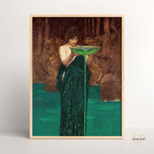 John William Waterhouse Circe Invidiosa Mythologic Poster