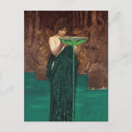 John William Waterhouse Circe Invidiosa Mythologic Postkarte (Vorderseite)