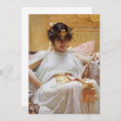 John William Waterhouse - Cleopatra Dankeskarte (Vorne/Hinten)