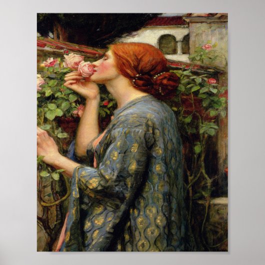 John William Waterhouse - Das Soul der Rose Poster (Vorne)