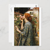 John William Waterhouse - Das Soul der Rose Postkarte (Vorne/Hinten)