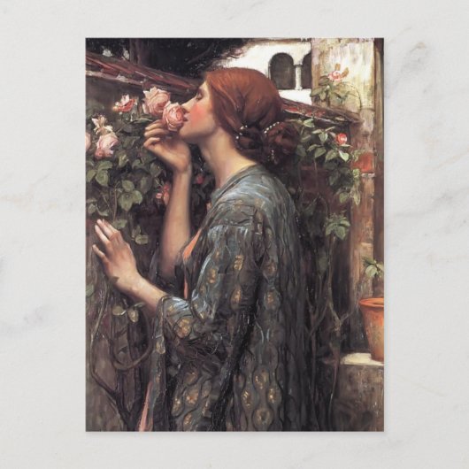 John William Waterhouse - Das Soul der Rose Postkarte (Vorderseite)