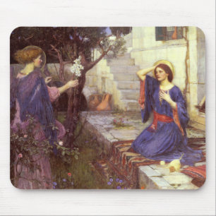 John William Waterhouse - Die Ankündigung Mousepad