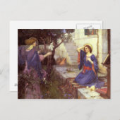 John William Waterhouse - Die Ankündigung Postkarte (Vorne/Hinten)
