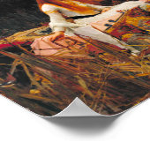 John William Waterhouse - Die Dame von Shalott Poster (Ecke)