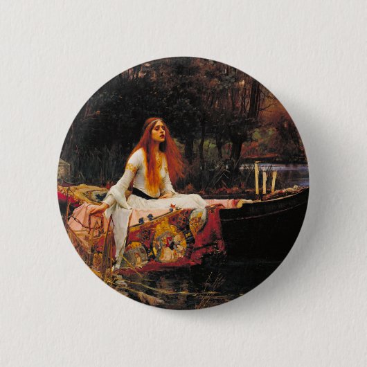 John William Waterhouse - die Lady von Shalott Button (Vorderseite)