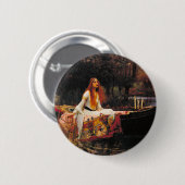 John William Waterhouse - die Lady von Shalott Button (Vorne & Hinten)