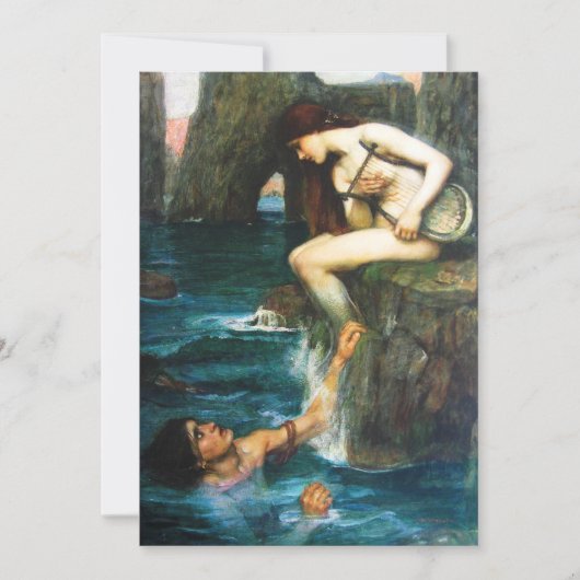 John William Waterhouse die Sirene-Einladungen Einladung (Vorderseite)