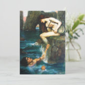 John William Waterhouse die Sirene-Einladungen Einladung (Stehend Vorderseite)