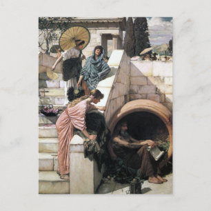 John William Waterhouse - Diogenes Postkarte