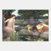 John William Waterhouse Echo und Narcissus Poster Geschenkpapier Set (Vorderseite 3)