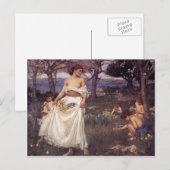 John William Waterhouse - Ein Song von Springtime Postkarte (Vorne/Hinten)