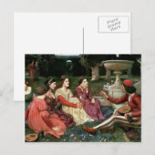 John William Waterhouse - Eine Geschichte vom Deca Postkarte (Vorne/Hinten)