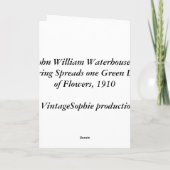 John William Waterhouse - Frühlingsspreads.. Karte (Rückseite)