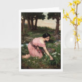 John William Waterhouse - Frühlingsspreads.. Karte (Gelbe Blume)