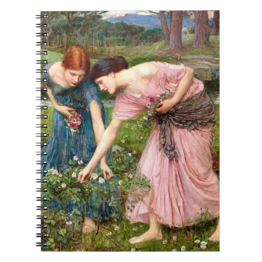John William Waterhouse Gather Ye Rosenknospe Notizblock (Vorderseite)