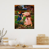 John William Waterhouse Gather Ye Rosenknospe Post Poster (Küche)