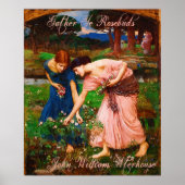 John William Waterhouse Gather Ye Rosenknospe Post Poster (Vorne)