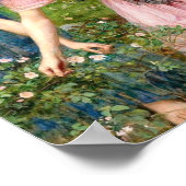 John William Waterhouse Gather Ye Rosenknospe Poster (Ecke)