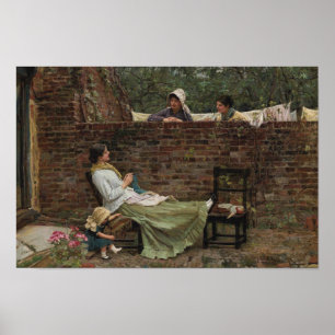 John William Waterhouse - Gute Nachbarn Poster