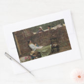 John William Waterhouse - Gute Nachbarn Rechteckiger Aufkleber (Umschlag)