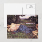 John William Waterhouse-Höre auf meine süße Pipeli Postkarte (Vorne/Hinten)