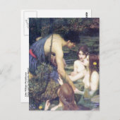 John William Waterhouse - Hylas und die Nymphen Postkarte (Vorne/Hinten)