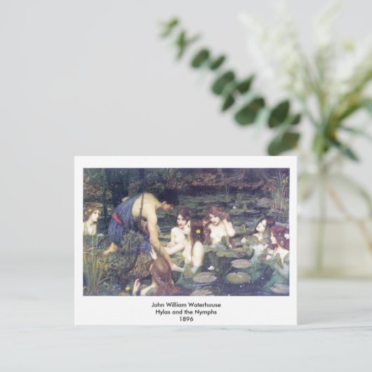 John William Waterhouse - Hylas und die Nymphen Postkarte (Stehend Vorderseite)