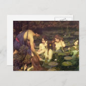 John William Waterhouse- Hylas und die Nymphen Postkarte (Vorne/Hinten)