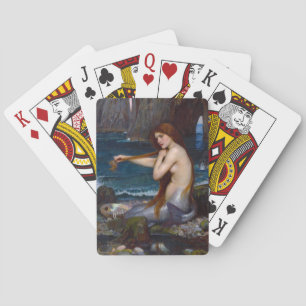 John William Waterhouse Meerjungfern-Kunst Spielka Spielkarten
