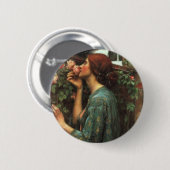 John William Waterhouse, meine süße Rose (1903) Button (Vorne & Hinten)