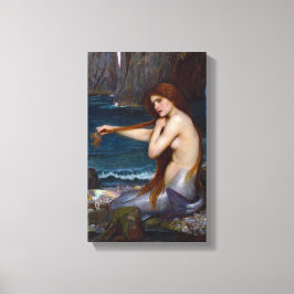 John William Waterhouse Mermaid Art Wrapped Canvas Leinwanddruck