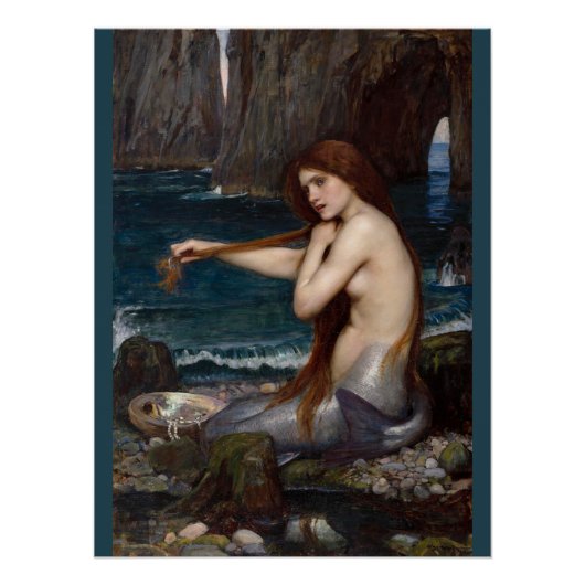 John William Waterhouse Mermaid CC0795 Poster (Vorderseite)