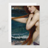 John William Waterhouse Mermaid Einladung (Vorne/Hinten)