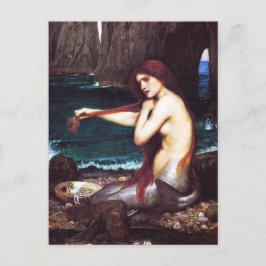 John William Waterhouse Mermaid Postcard Postkarte